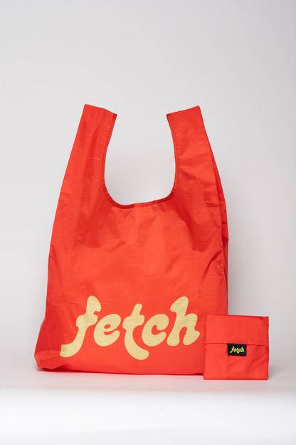 FETCH LOGO RED- Reusable Bag