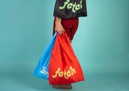 FETCH LOGO RED- Reusable Bag