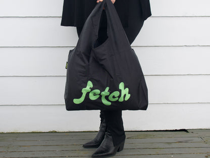 Fetch Black Logo Bag